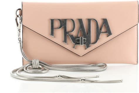 Prada Spazzolato Leather Clutch 